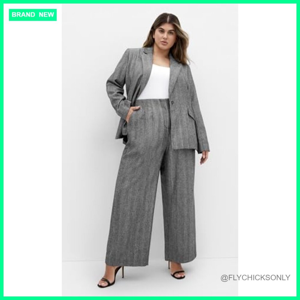 Polyester Blend Blazer With Button Closure For Bu… - image 2